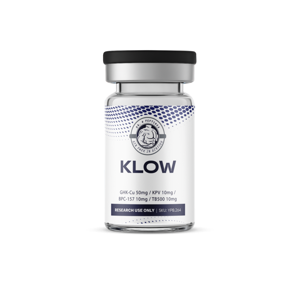 KLOW - GHK-Cu (50mg) / KPV (10mg) / BPC-157 (10mg) / TB500 (10mg)