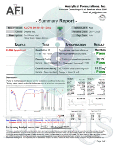 Klow - COA - Debs Peptalk
