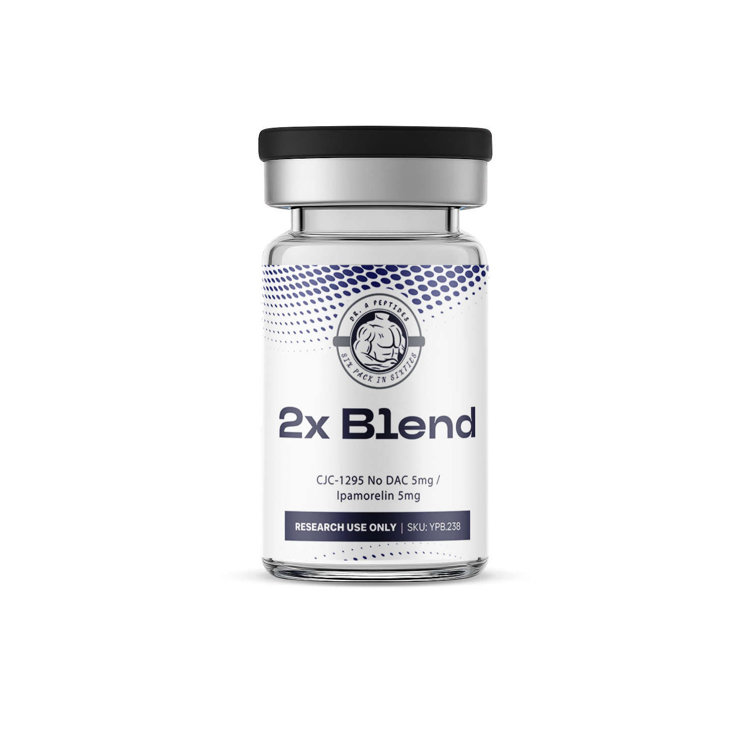 2X Blend CJC-1295 Without DAC (5mg) / Ipamorelin (5mg)